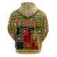 Equatorial Guinea Hoodie - Lion Print and Traditional African Kente Patterns