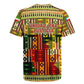 Equatorial Guinea Rugby Jersey - Lion Print and Traditional African Kente Patterns