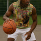 Equatorial Guinea Sleeveless Hoodie - Lion Print and Traditional African Kente Patterns - African Pride