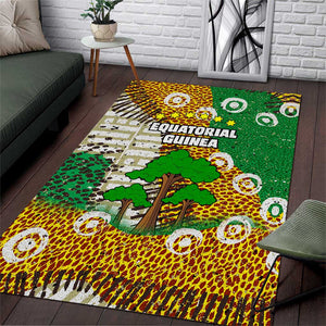 Equatorial Guinea Baobab Tree Area Rug - Tribal Patterns and Heritage Quote