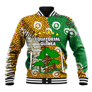 Equatorial Guinea Baobab Tree Baseball Jacket - Tribal Patterns and Heritage Quote