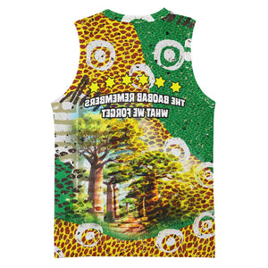 Equatorial Guinea Baobab Tree Basketball Jersey - Tribal Patterns and Heritage Quote - African Pride