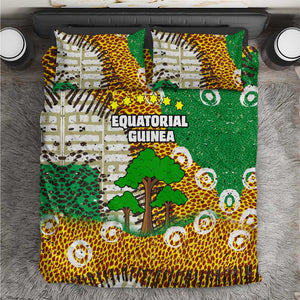Equatorial Guinea Baobab Tree Bedding Set - Tribal Patterns and Heritage Quote