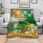 Equatorial Guinea Baobab Tree Blanket - Tribal Patterns and Heritage Quote