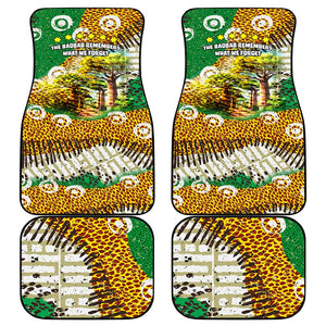 Equatorial Guinea Baobab Tree Car Mats - Tribal Patterns and Heritage Quote