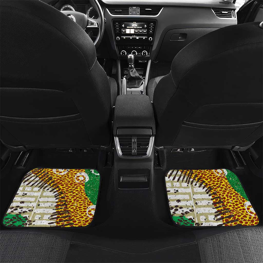 Equatorial Guinea Baobab Tree Car Mats - Tribal Patterns and Heritage Quote