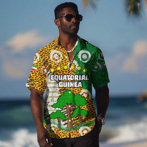 Equatorial Guinea Baobab Tree Hawaiian Shirt - Tribal Patterns and Heritage Quote