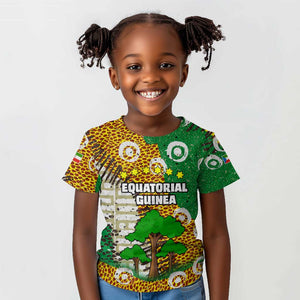 Equatorial Guinea Baobab Tree Kid T shirt - Tribal Patterns and Heritage Quote