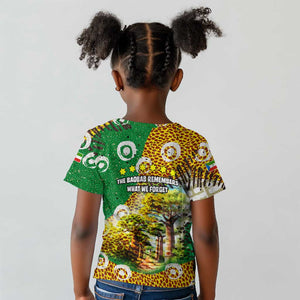 Equatorial Guinea Baobab Tree Kid T shirt - Tribal Patterns and Heritage Quote
