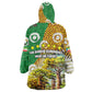 Equatorial Guinea Baobab Tree Kid Wearable Blanket Hoodie - Tribal Patterns and Heritage Quote