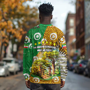 Equatorial Guinea Baobab Tree Long Sleeve Shirt - Tribal Patterns and Heritage Quote