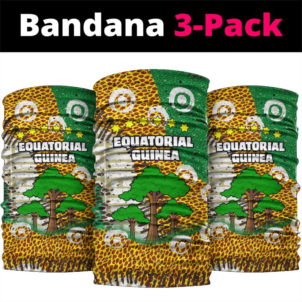 Equatorial Guinea Baobab Tree Neck Gaiter - Tribal Patterns and Heritage Quote TS04