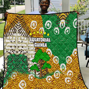 Equatorial Guinea Baobab Tree Quilt - Tribal Patterns and Heritage Quote