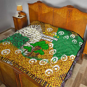 Equatorial Guinea Baobab Tree Quilt - Tribal Patterns and Heritage Quote