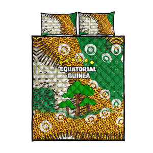 Equatorial Guinea Baobab Tree Quilt Bed Set - Tribal Patterns and Heritage Quote