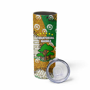 Equatorial Guinea Baobab Tree Skinny Tumbler - Tribal Patterns and Heritage Quote