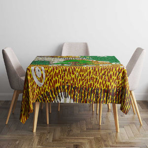 Equatorial Guinea Baobab Tree Tablecloth - Tribal Patterns and Heritage Quote