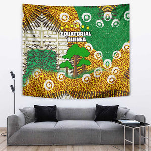 Equatorial Guinea Baobab Tree Tapestry - Tribal Patterns and Heritage Quote