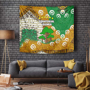 Equatorial Guinea Baobab Tree Tapestry - Tribal Patterns and Heritage Quote