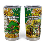 Equatorial Guinea Baobab Tree Tumbler Cup - Tribal Patterns and Heritage Quote