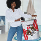 Personalized Tunisia Soccer Laundry Basket Tunisia Flag Eagle Football Mascot