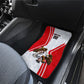 Personalized Tunisia Soccer Car Mats Tunisia Flag Eagle Football Mascot