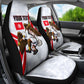 Personalized Tunisia Soccer Car Seat Cover Tunisia Flag Eagle Football Mascot