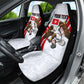 Personalized Tunisia Soccer Car Seat Cover Tunisia Flag Eagle Football Mascot
