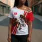 Personalized Tunisia Soccer Cross Shoulder Shirt Tunisia Flag Eagle Football Mascot