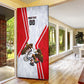 Personalized Tunisia Soccer Door Cover Tunisia Flag Eagle Football Mascot