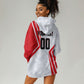 Personalized Tunisia Soccer Hoodie Dress Tunisia Flag Eagle Football Mascot