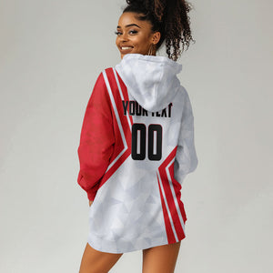 Personalized Tunisia Soccer Hoodie Dress Tunisia Flag Eagle Football Mascot