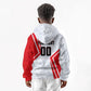 Personalized Tunisia Soccer Kid Hoodie Tunisia Flag Eagle Football Mascot