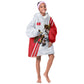 Personalized Tunisia Soccer Kid Wearable Blanket Hoodie Tunisia Flag Eagle Football Mascot