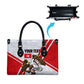 Personalized Tunisia Soccer Leather Bag Tunisia Flag Eagle Football Mascot