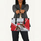 Personalized Tunisia Soccer Leather Bag Tunisia Flag Eagle Football Mascot
