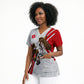 Personalized Tunisia Soccer Scrub Top Tunisia Flag Eagle Football Mascot