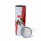 Personalized Tunisia Soccer Skinny Tumbler Tunisia Flag Eagle Football Mascot
