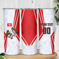 Personalized Tunisia Soccer Skinny Tumbler Tunisia Flag Eagle Football Mascot
