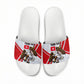 Personalized Tunisia Soccer Slide Sandals Tunisia Flag Eagle Football Mascot