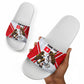 Personalized Tunisia Soccer Slide Sandals Tunisia Flag Eagle Football Mascot