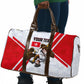 Personalized Tunisia Soccer Travel Bag Tunisia Flag Eagle Football Mascot