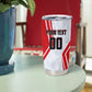 Personalized Tunisia Soccer Tumbler Cup Tunisia Flag Eagle Football Mascot