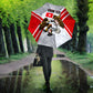 Personalized Tunisia Soccer Umbrella Tunisia Flag Eagle Football Mascot