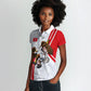 Personalized Tunisia Soccer Women Polo Shirt Tunisia Flag Eagle Football Mascot