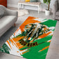 Personalized Ivory Coast Football Area Rug Elephant Football Splatter Art