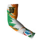 Personalized Ivory Coast Football Arm Sleeves Elephant Football Splatter Art