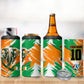 Personalized Ivory Coast Football 4 in 1 Can Cooler Tumbler Elephant Football Splatter Art