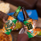 Personalized Ivory Coast Football 4 in 1 Can Cooler Tumbler Elephant Football Splatter Art