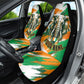 Personalized Ivory Coast Football Car Seat Cover Elephant Football Splatter Art
